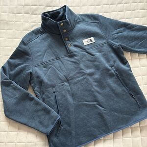 The North Face Men’s Slate Blue Quarter Button-Up Fleece